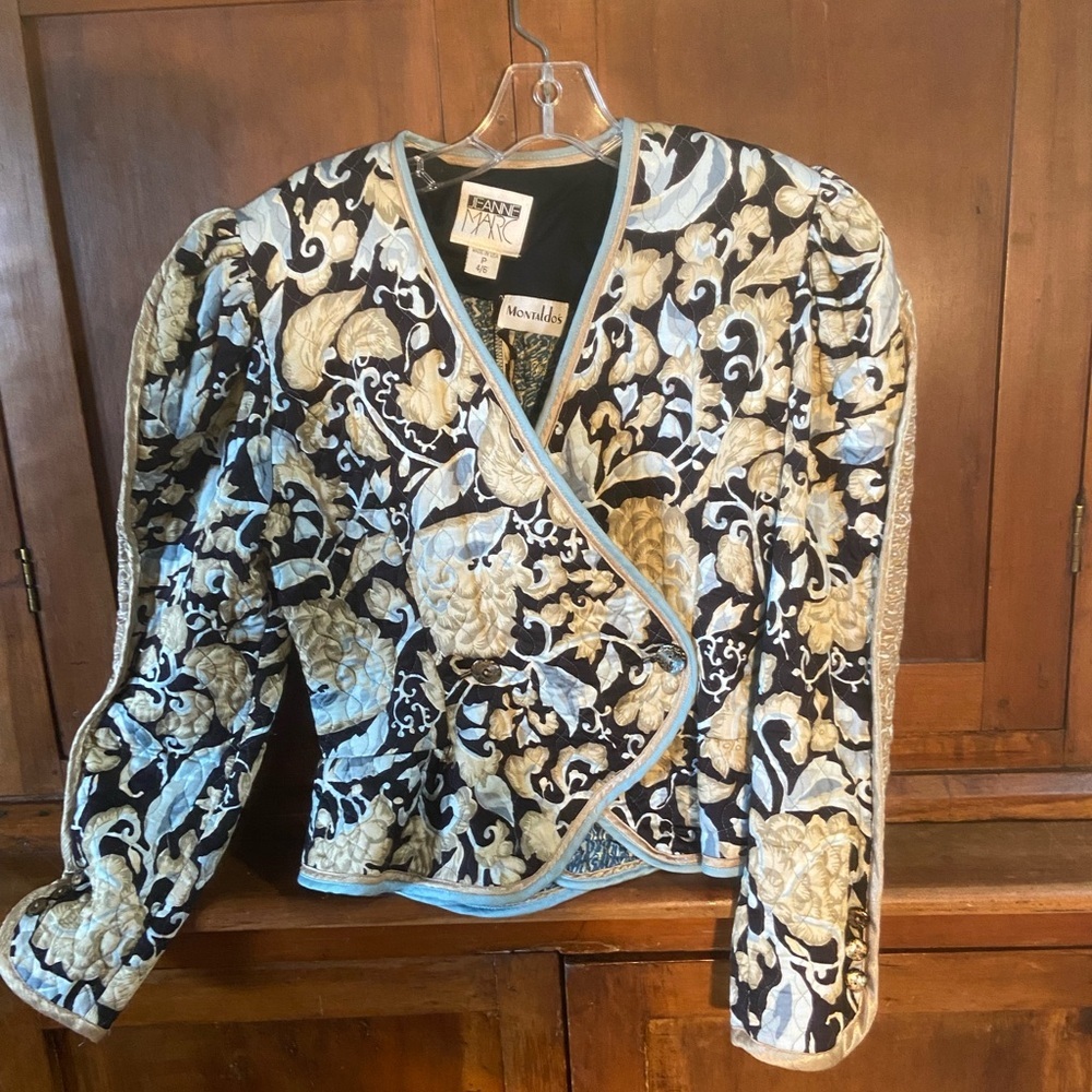 1980s Jeanne Marc Quilted Jacket for Montaldos